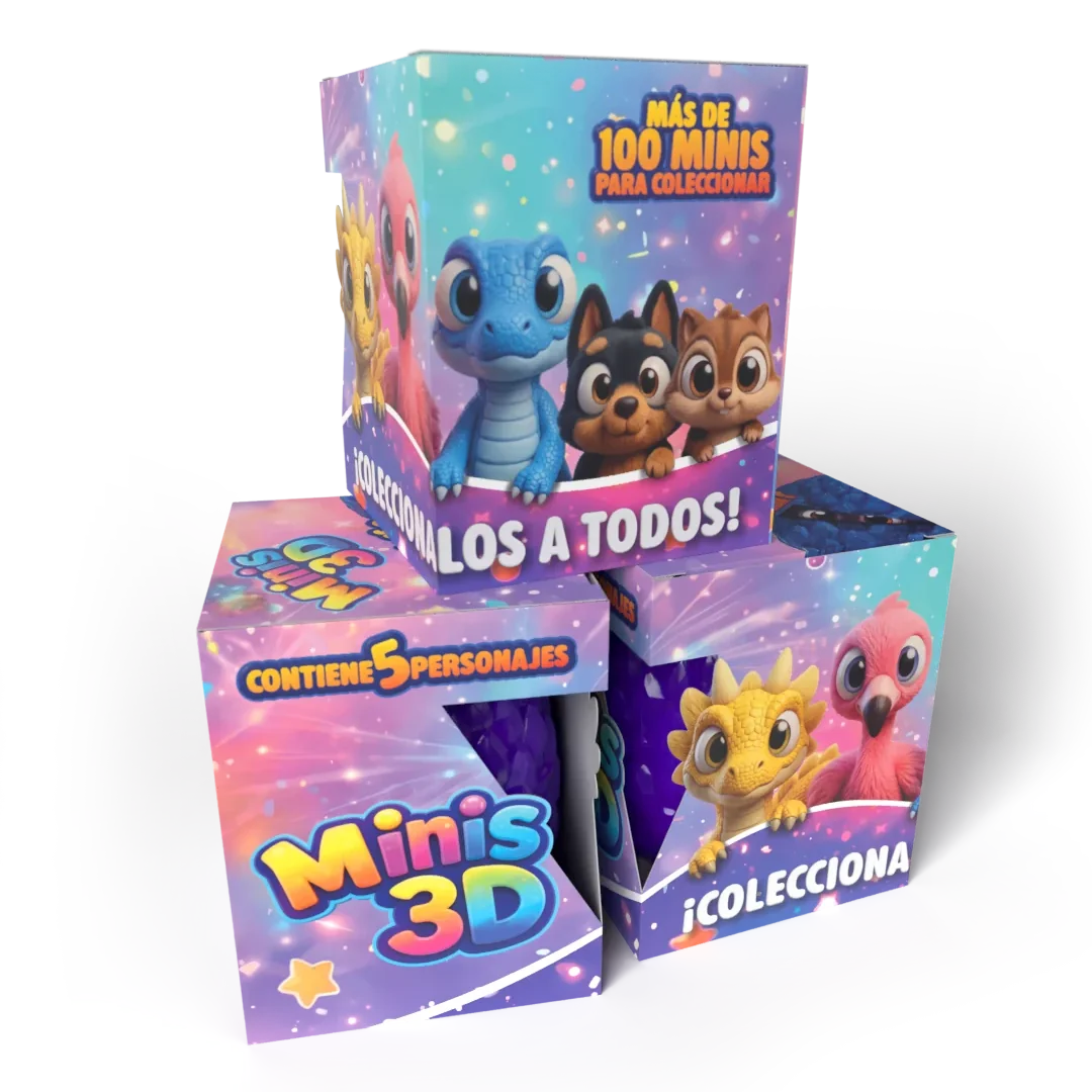 Pack 15 figuras articuladas Minis 3D