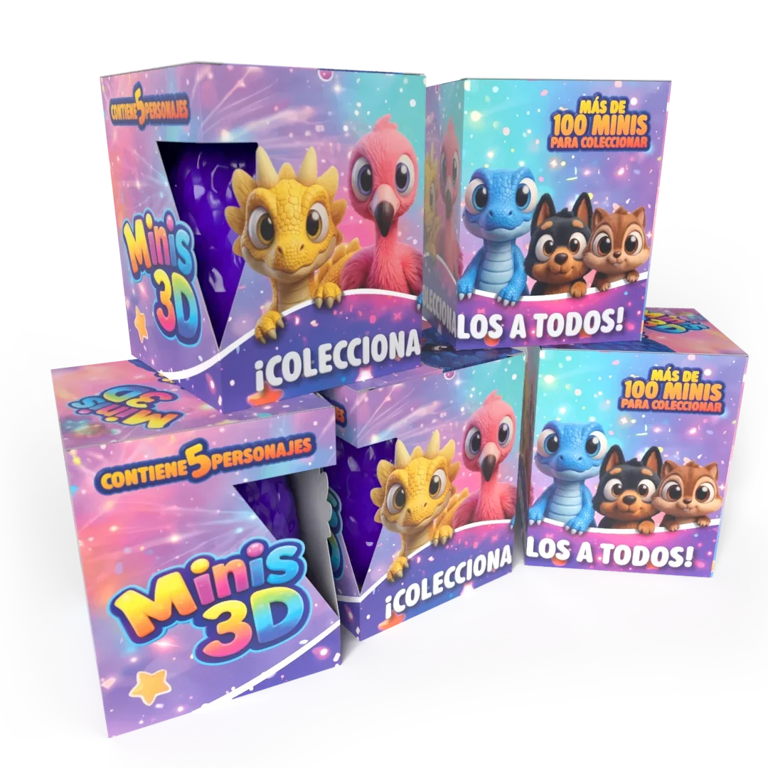 Pack 30 figuras articuladas Minis 3D